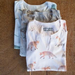 Long-sleeved fox top 🦊